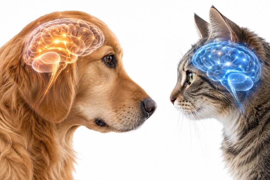 Cerebro de perros y gatos en neurología veterinaria